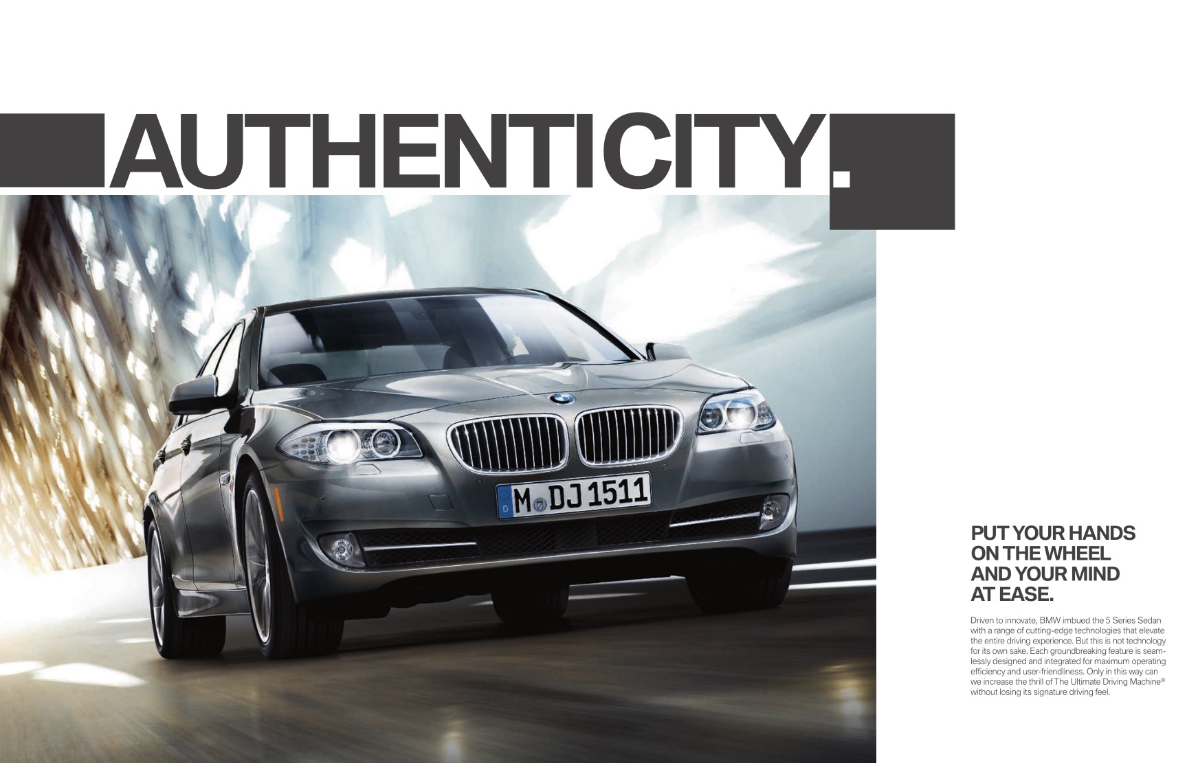 2011 BMW 5-Series Brochure Page 3